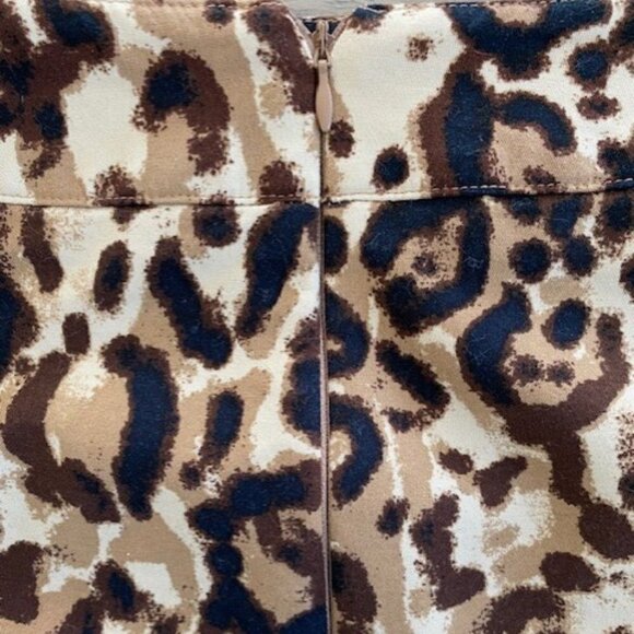MERONA Animal Leopard Print Fully Lined Slim Pencil Skirt 6 - Picture 12 of 12